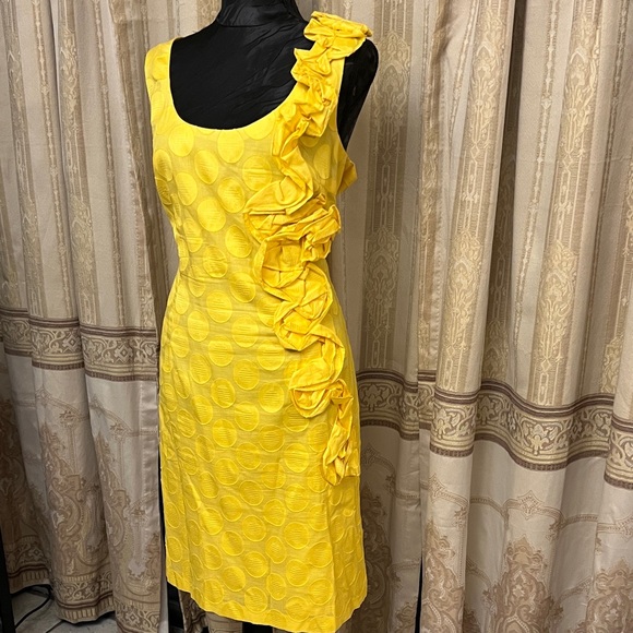new directions Dresses & Skirts - new directions Yellow One-Shoulder Ruffle Dress